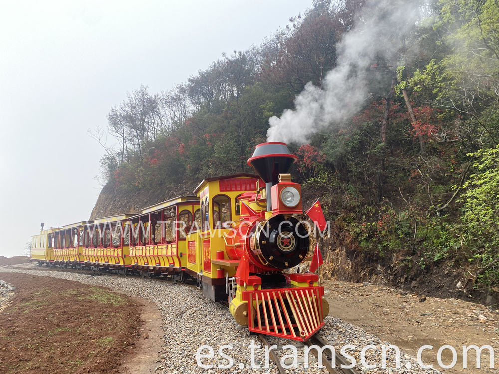 Rail Trains in red yellow